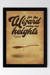 Harry Potter Çerçeveli Tablo - Nimbus 2000 Posteri Tablo