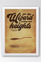 Harry Potter Çerçeveli Tablo - Nimbus 2000 Posteri Tablo