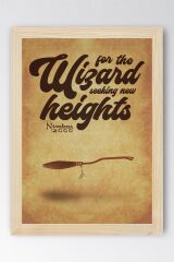 Harry Potter Çerçeveli Tablo - Nimbus 2000 Posteri Tablo