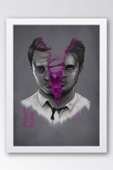 Fight Club Edward Norton Çerçeveli Tablo - Dövüş Kulübü Film Posteri Tablo