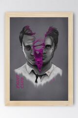 Fight Club Edward Norton Çerçeveli Tablo - Dövüş Kulübü Film Posteri Tablo