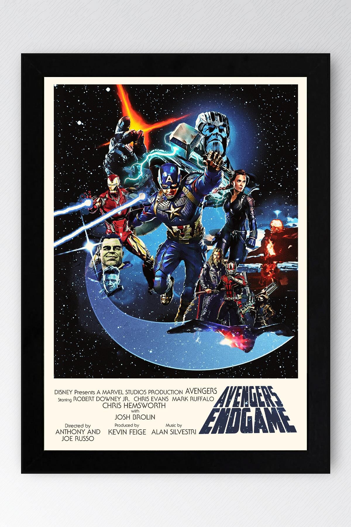 Avengers Çerçeveli Tablo - Yenilmezler Marvel Poster Tablo