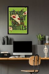 Ninja Kaplumbağalar Çerçeveli Tablo - Teenage Mutant Ninja Turtles Film Posteri Tablo