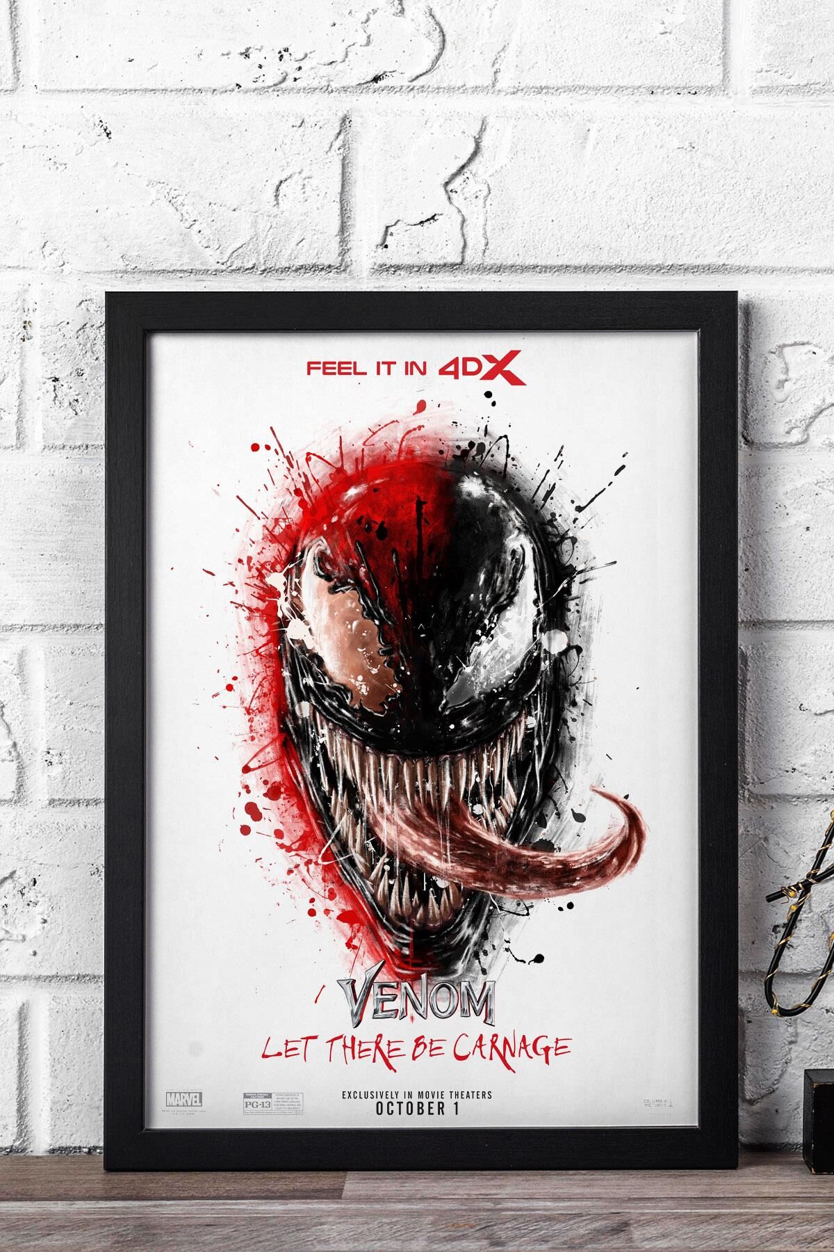 Venom Çerçeveli Tablo - Marvel Film Posteri Tablo