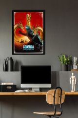 Godzilla King Of The Monsters Çerçeveli Tablo - Film Posteri Tablo
