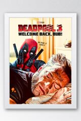 Deadpool Wolverine Çerçeveli Tablo - Marvel Film Poster Tablo