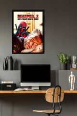 Deadpool Wolverine Çerçeveli Tablo - Marvel Film Poster Tablo