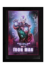 Iron Man Çerçeveli Tablo - Demir Adam Marvel Film Posteri Tablo