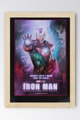 Iron Man Çerçeveli Tablo - Demir Adam Marvel Film Posteri Tablo