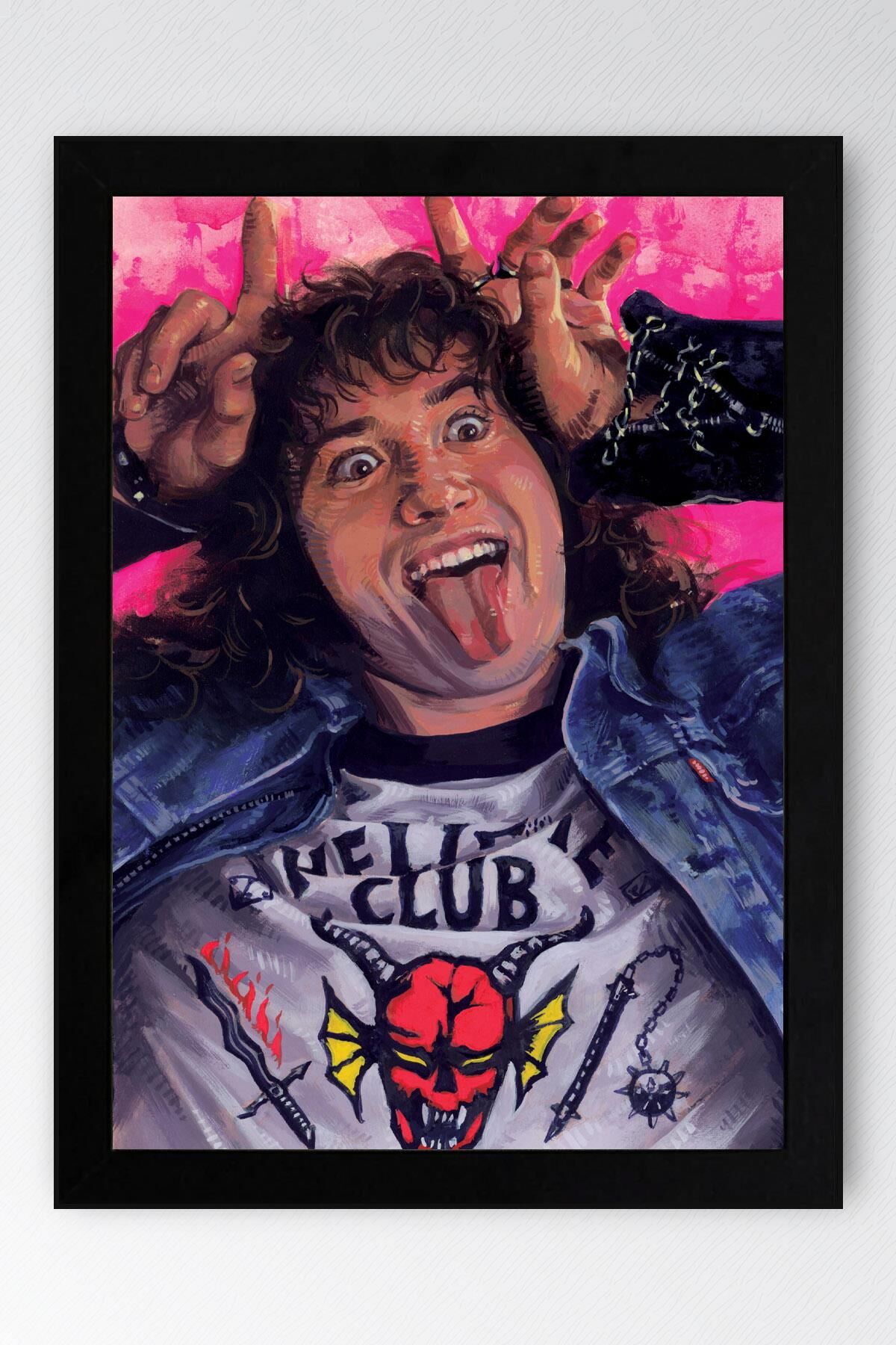 Stranger Things Eddie Munson Çerçeveli Tablo - Dizi Posteri Tablo