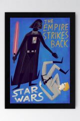 Star Wars Çerçeveli Tablo - Uzay Savaşları İmparatorun Dönüşü Fim Posteri Tablo
