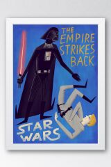Star Wars Çerçeveli Tablo - Uzay Savaşları İmparatorun Dönüşü Fim Posteri Tablo