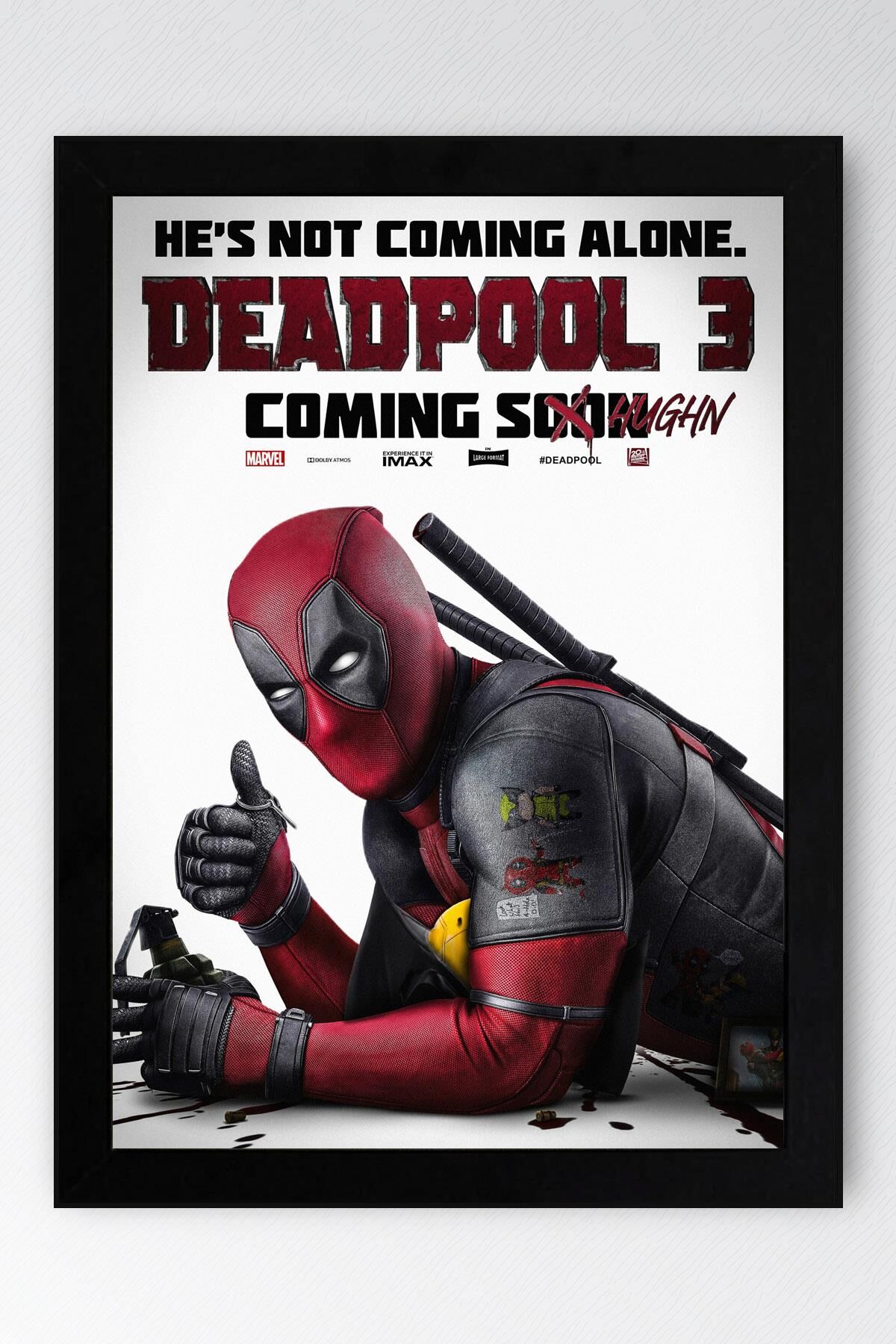 Deadpool 3 Çerçeveli Tablo - Marvel Film Poster Tablo