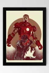 Iron Man Çerçeveli Tablo - Demir Adam Marvel Film Posteri Tablo