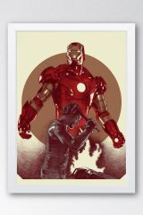 Iron Man Çerçeveli Tablo - Demir Adam Marvel Film Posteri Tablo