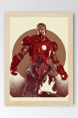 Iron Man Çerçeveli Tablo - Demir Adam Marvel Film Posteri Tablo