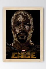 Luke Cage Çerçeveli Tablo - Marvel Dizi Posteri Tablo