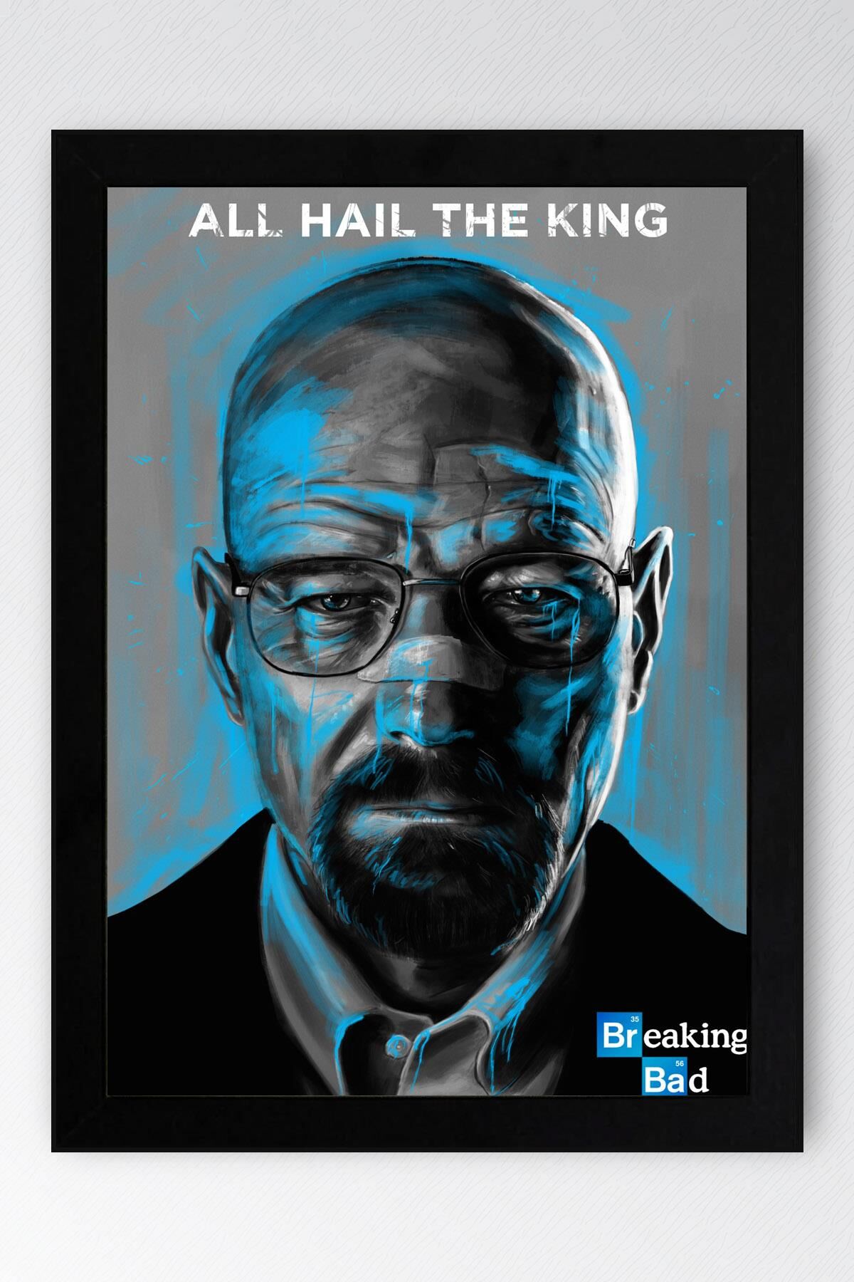 Breaking Bad Çerçeveli Tablo - Dizi Afişi Walter White Poster Tablo