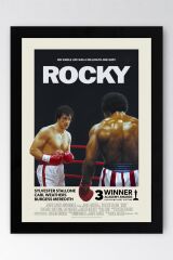 Rocky Çerçeveli Tablo - Rocky Fim Posteri Tablo