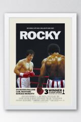 Rocky Çerçeveli Tablo - Rocky Fim Posteri Tablo