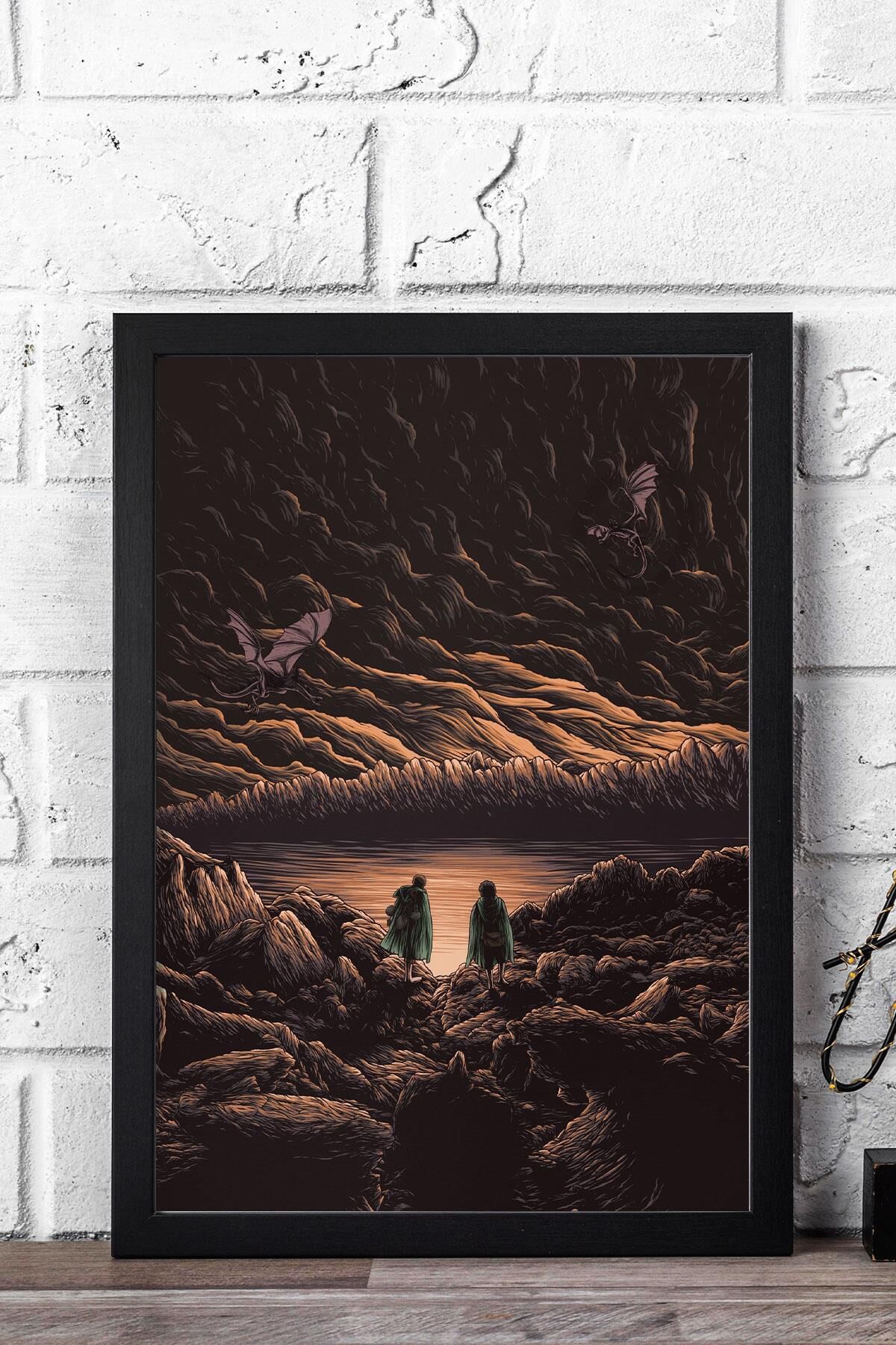 Yüzüklerin Efendisi Çerçeveli Tablo - Frodo ve Sam Posteri Tablo