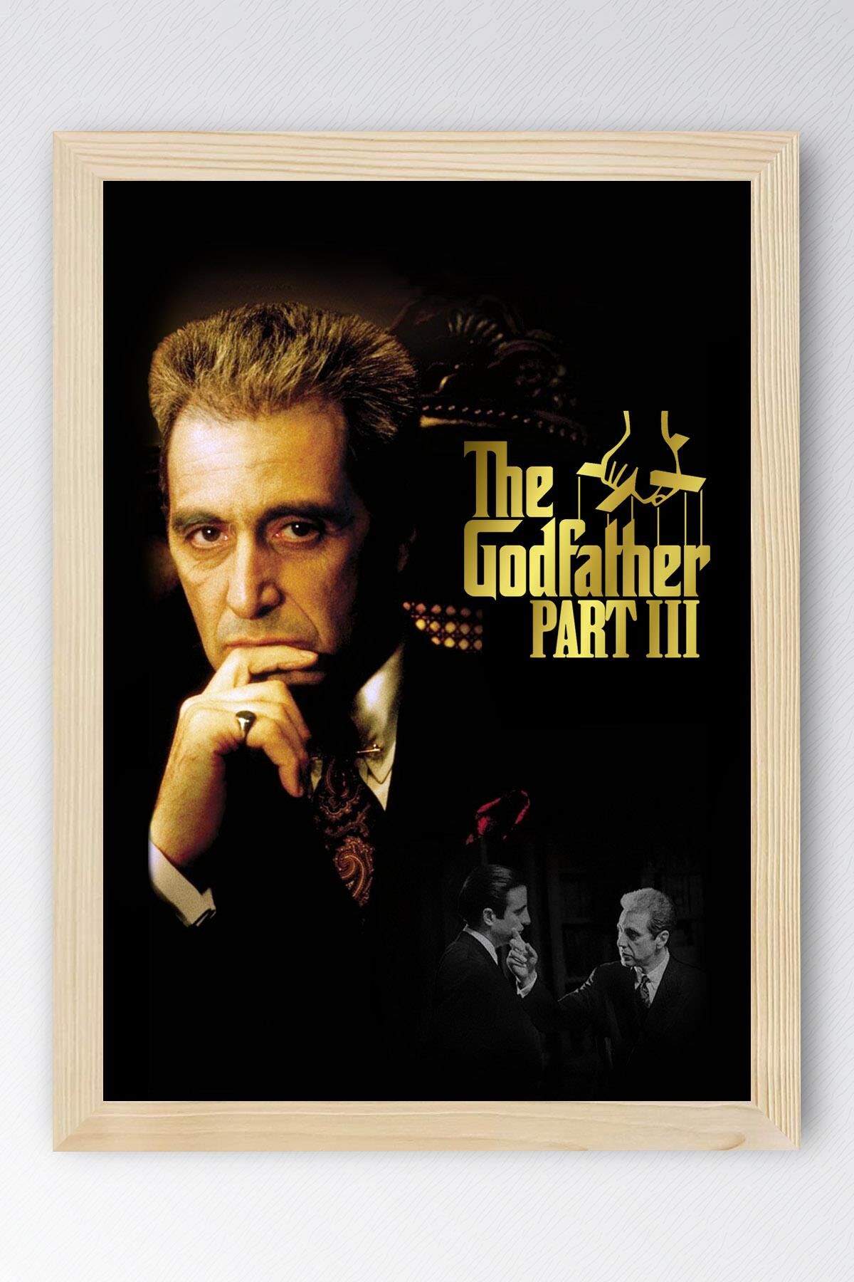 The Godfather 3 Çerçeveli Tablo - Baba Film Posteri Tablo 30x42 - Kayın
