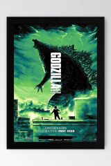 Godzilla King Of The Monsters Çerçeveli Tablo - Film Posteri Tablo