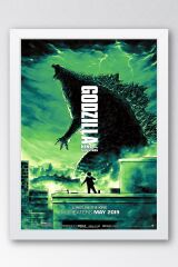 Godzilla King Of The Monsters Çerçeveli Tablo - Film Posteri Tablo