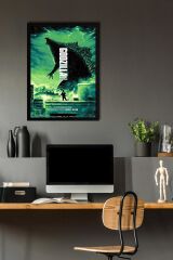 Godzilla King Of The Monsters Çerçeveli Tablo - Film Posteri Tablo