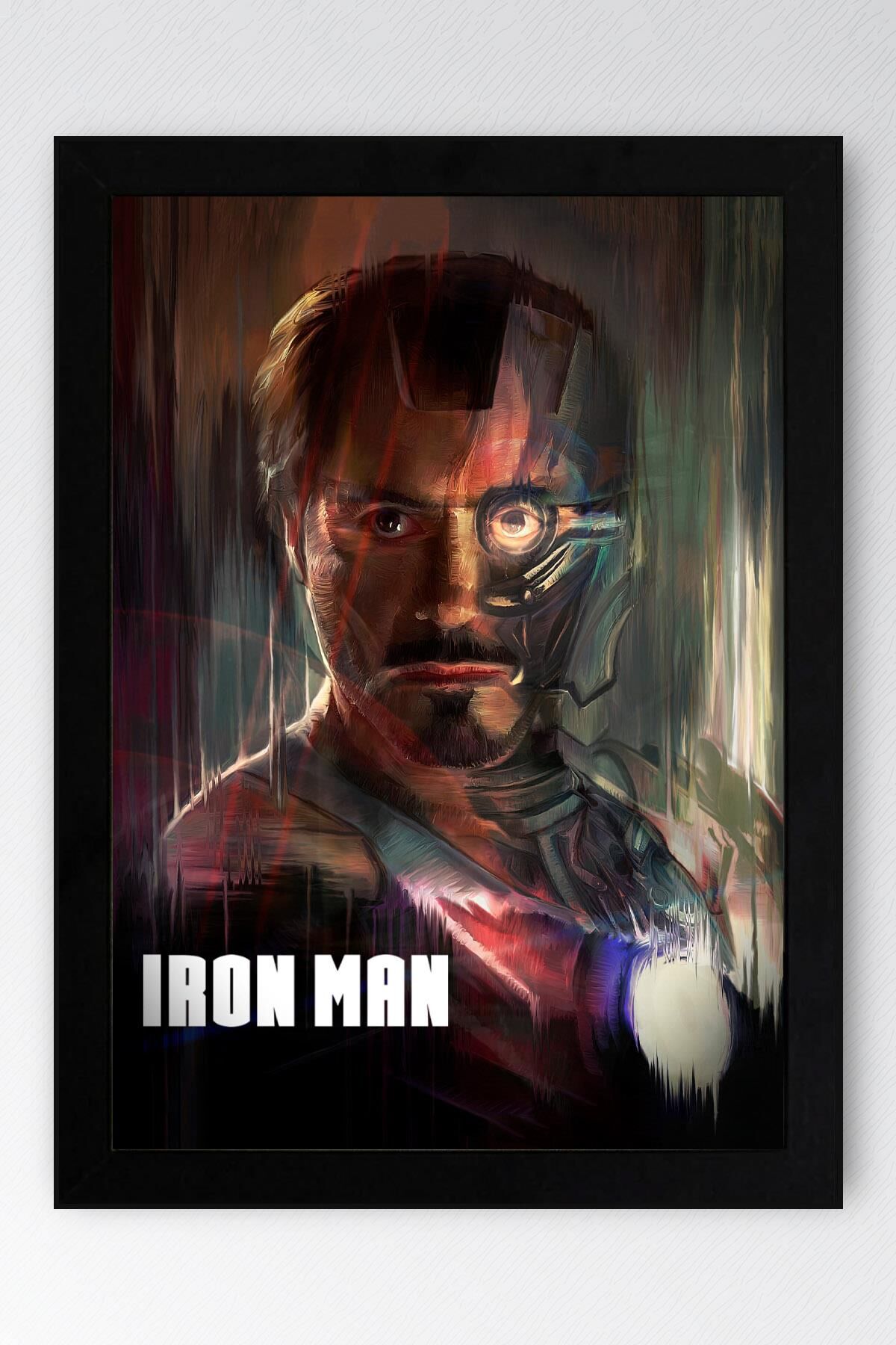 Iron Man Çerçeveli Tablo - Demir Adam Marvel Film Posteri Tablo