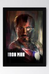 Iron Man Çerçeveli Tablo - Demir Adam Marvel Film Posteri Tablo