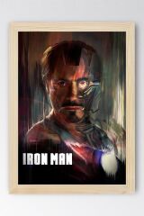 Iron Man Çerçeveli Tablo - Demir Adam Marvel Film Posteri Tablo