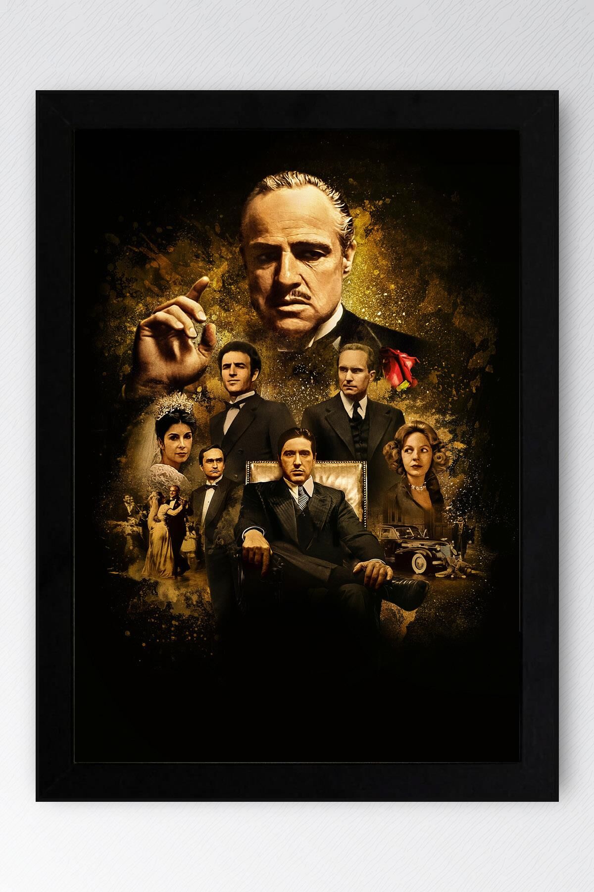 The Godfather Çerçeveli Tablo - Baba Film Posteri Tablo