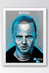 Breaking Bad Çerçeveli Tablo - Dizi Afişi Jesse Pinkman Poster Tablo