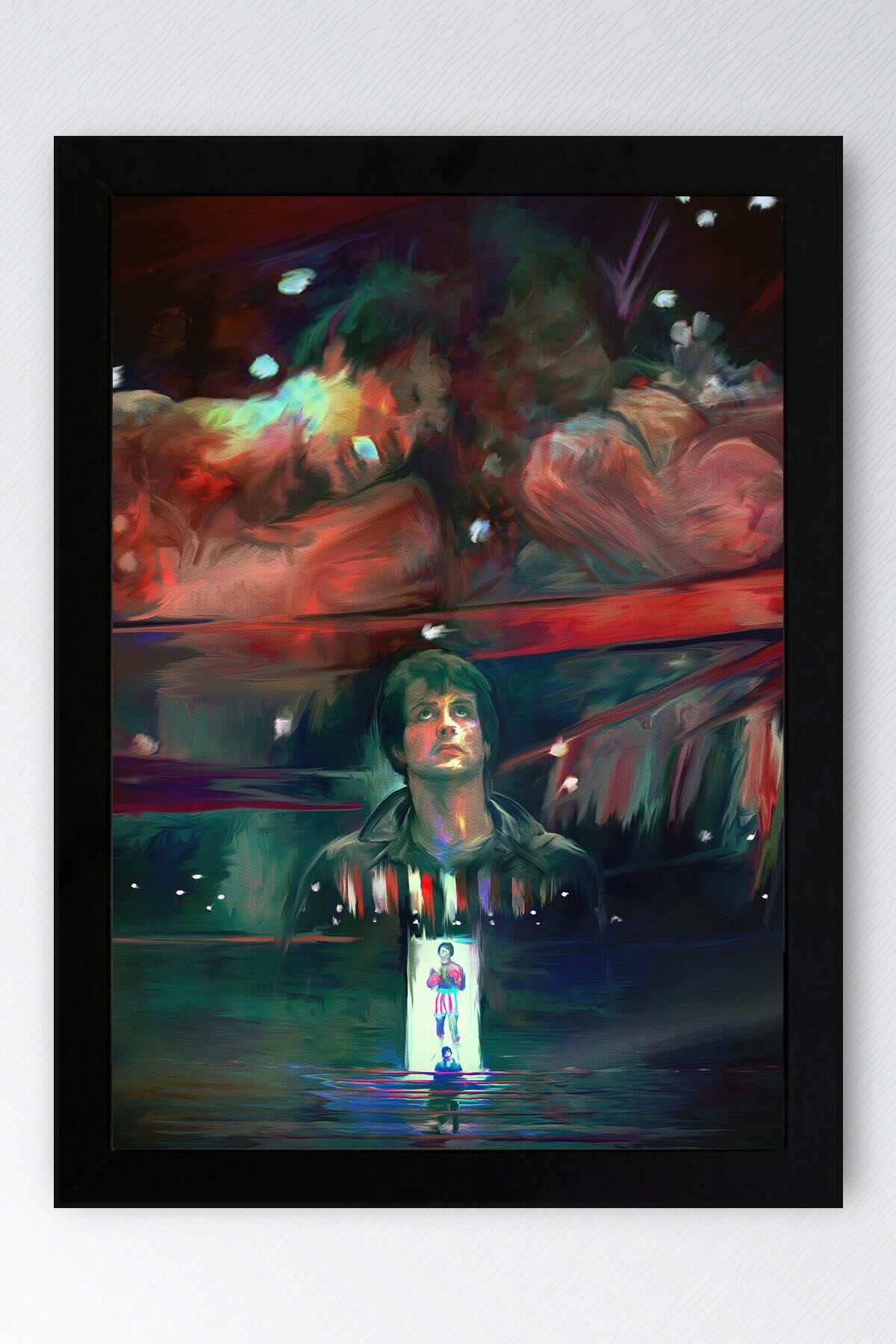 Rocky Çerçeveli Tablo - Rocky Fim Posteri Tablo