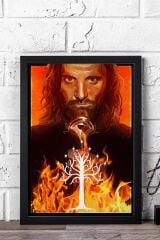 Yüzüklerin Efendisi Çerçeveli Tablo - Aragorn Posteri Tablo