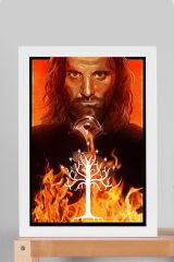 Yüzüklerin Efendisi Çerçeveli Tablo - Aragorn Posteri Tablo