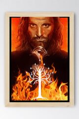 Yüzüklerin Efendisi Çerçeveli Tablo - Aragorn Posteri Tablo