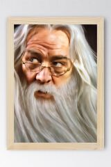 Harry Potter Albus Dumbledore Çerçeveli Tablo - Film Posteri Tablo