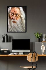 Harry Potter Albus Dumbledore Çerçeveli Tablo - Film Posteri Tablo