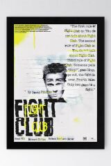Fight Club Çerçeveli Tablo - Dövüş Kulübü Film Posteri Tablo