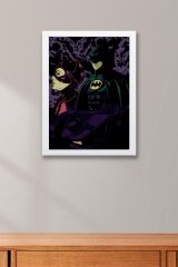 Batman Çerçeveli Tablo - Kedi Kadın Poster Tablo