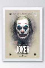 Joker Put On a Happy Face Çerçeveli Tablo - Film Posteri Tablo