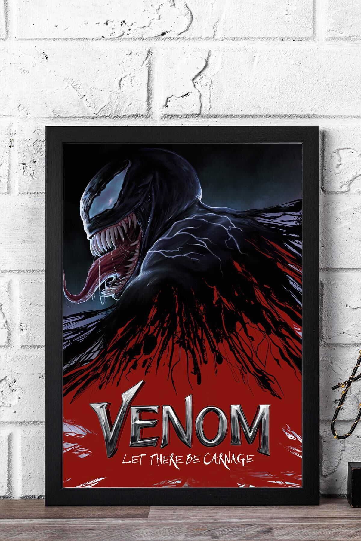 Venom Çerçeveli Tablo - Marvel Film Posteri Tablo
