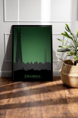 Yüzüklerin Efendisi İki Kule Çerçeveli Tablo - Film Posteri Tablo