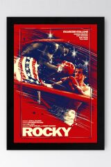 Rocky Çerçeveli Tablo - Rocky Fim Posteri Tablo