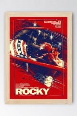Rocky Çerçeveli Tablo - Rocky Fim Posteri Tablo