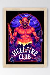 Stranger Things Hell Fire Club Çerçeveli Tablo - Dizi Posteri Tablo