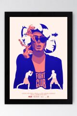 Fight Club Çerçeveli Tablo - Dövüş Kulübü Film Posteri Tablo