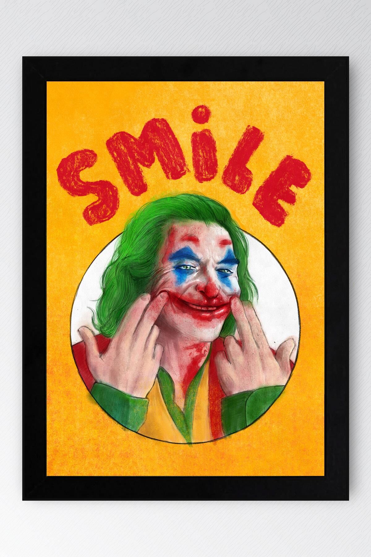 Joker Smile Çerçeveli Tablo - Film Posteri Tablo